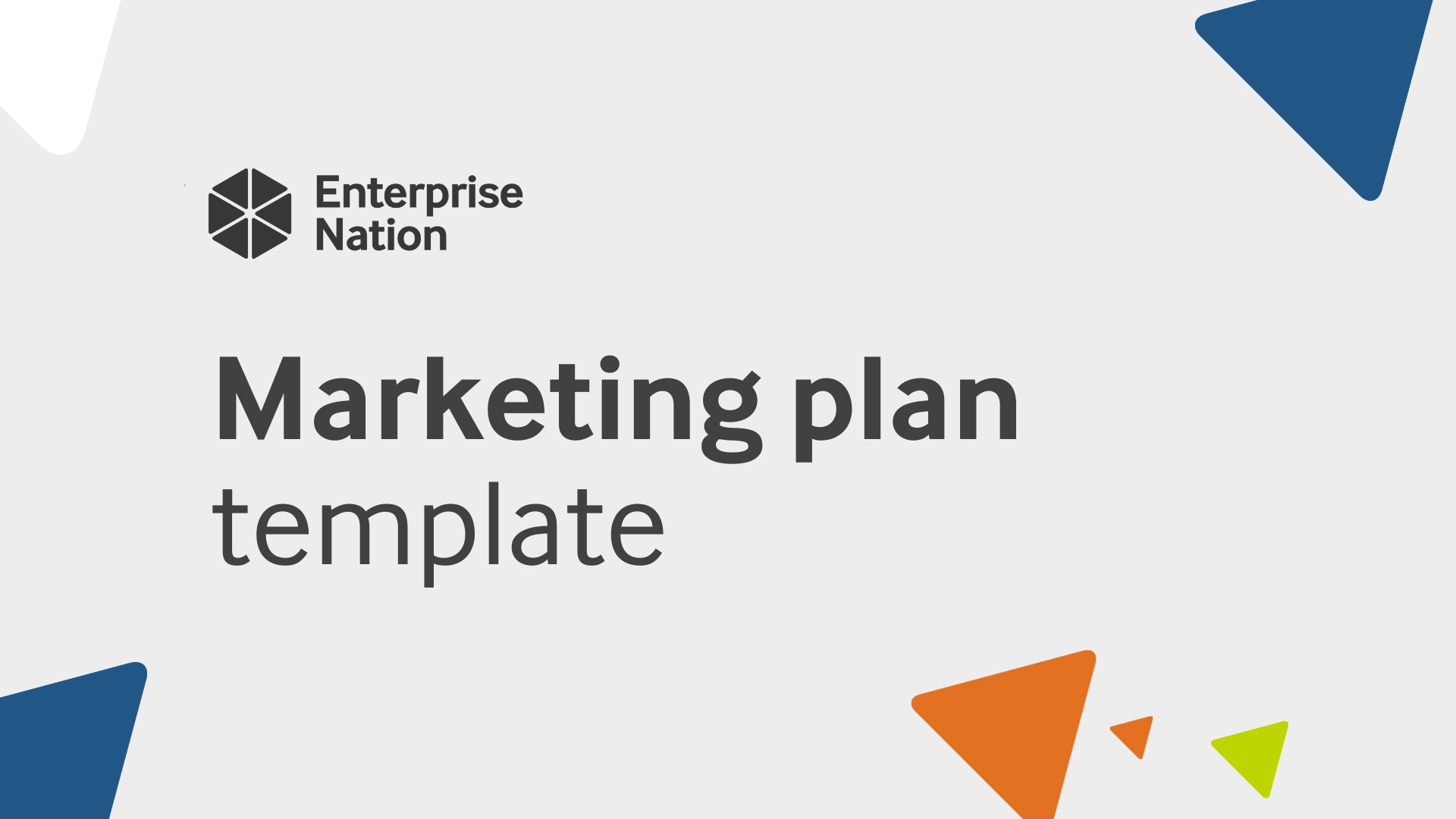 Marketing plan template